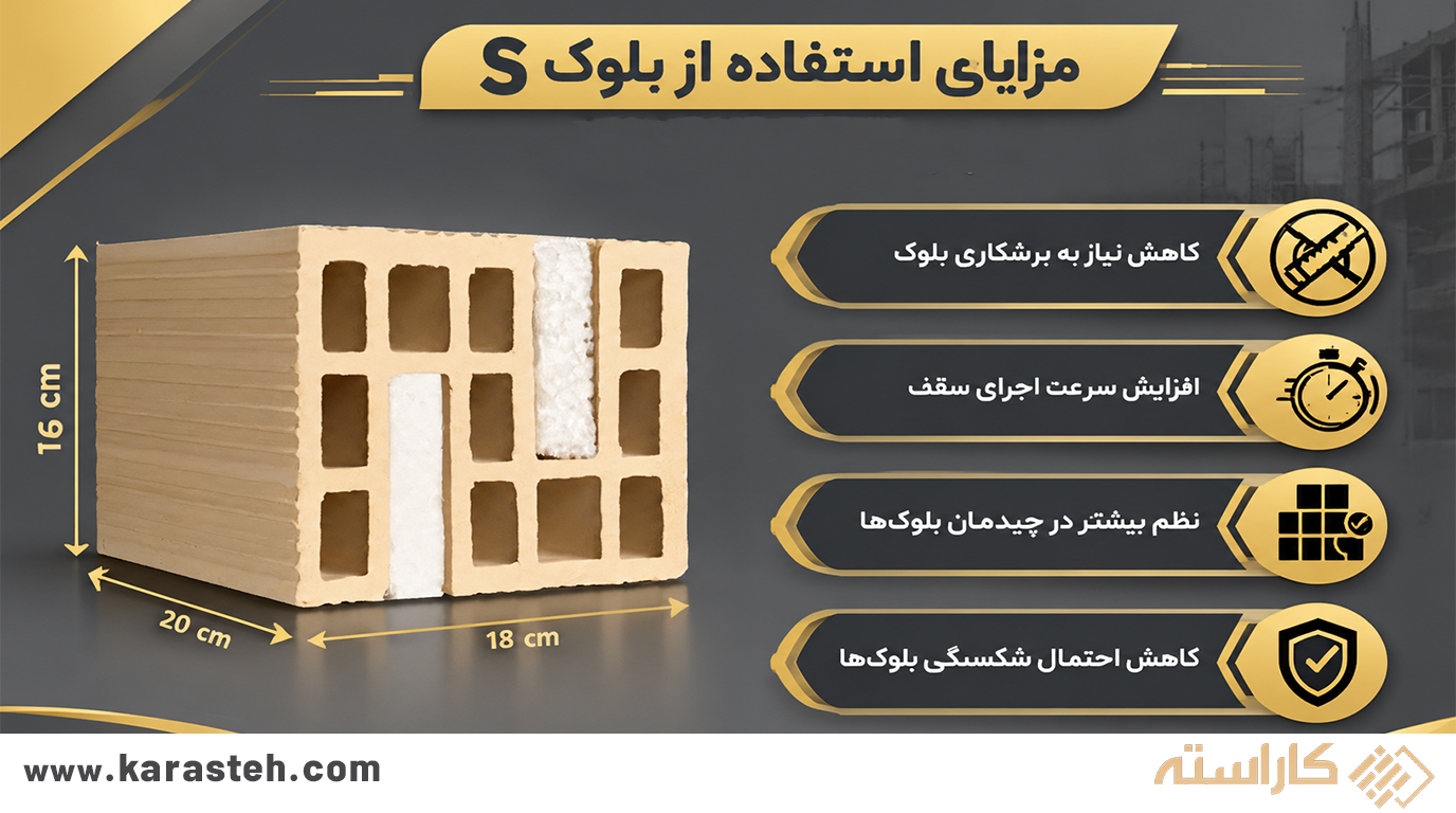 مزایای استفاده از بلوک S در پروژههای ساختمانی